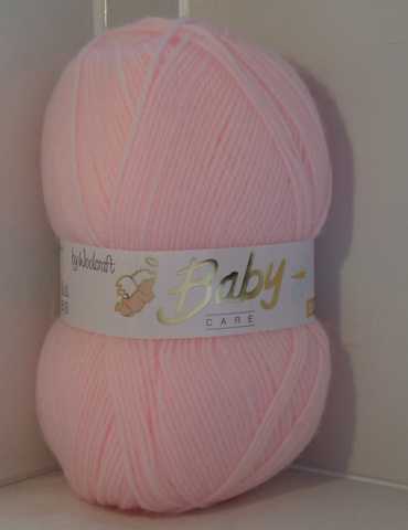 Baby Care DK Yarn 10 x 100g Balls Baby Pink